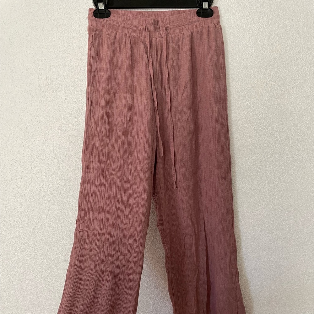 Lulus mauve color wide leg pants